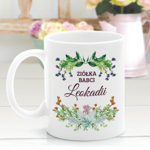 Kubek z nadrukiem dla babci - Kubek na ziółka