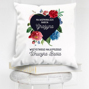 Poduszka z nadrukiem dla babci - Wielkie serce