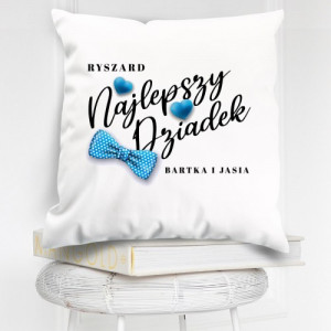 Poduszka z nadrukiem imienia dla dziadka - Gentleman