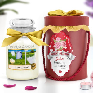 Świeca Yankee Candle® duża dla niej na walentynki - Bo jesteś