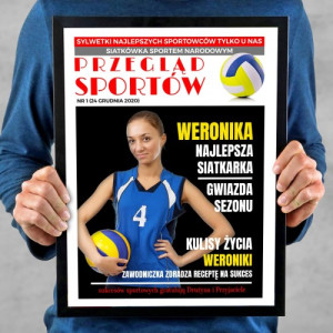 Plakat w ramce (30x40 cm) ze zdjęciem dla siatkarki - Przegląd sportów