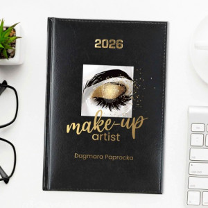 Kalendarz 2026 z nadrukiem dla kosmetyczki - Make-up artist