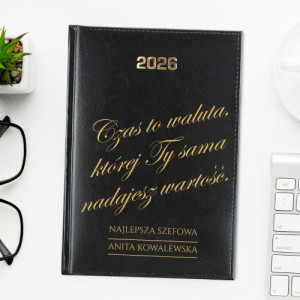 Kalendarz 2026 z nadrukiem dla szefowej - Bezcenny czas