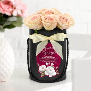Flower box ze sztucznymi kwiatami dla mamy - Miłość ponad wszystko