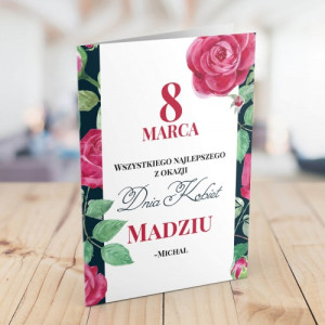 Kartka z życzeniami dla niej na dzień kobiet - Rozkwitnij