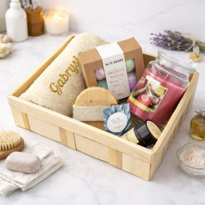 Zestaw SPA ze szczotką Lullalove® dla niej - Chwila zapomnienia