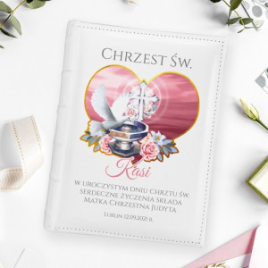 Album na zdjęcia z nadrukiem na chrzest - Uroczysty dzień