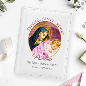 Album na zdjęcia z nadrukiem na chrzest dla dziewczynki - Opiekunka