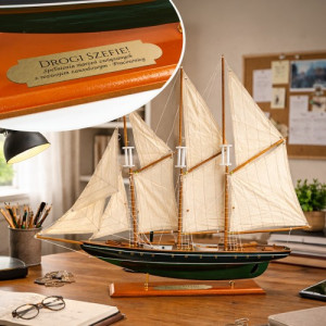Model statku Atlantic (81 cm) z grawerem dla szefa - Wielkie marzenia