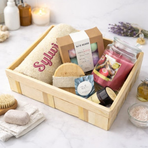 Zestaw SPA do kąpieli ze szczotką Lullalove® dla niej - Naturalna rozkosz