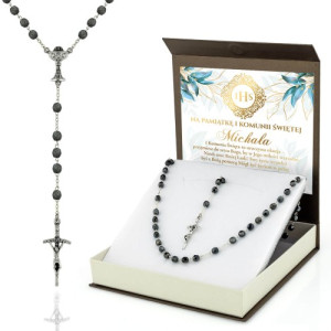 Różaniec kryształowy na komunię dla chłopca - Uroczysta okazja