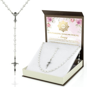 Różaniec komunijny dla dziewczynki - Dar wiary