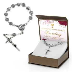 Dziesiątek różańca dla dziewczynki na komunię - Kielich