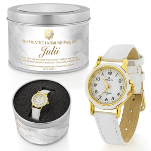 Zegarek Perfect LP284 w pudełku z nadrukiem na komunię - Sakrament