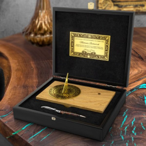 Elegancki zestaw na biurko z długopisem Pelikan z grawerem - Szczęśliwe dni