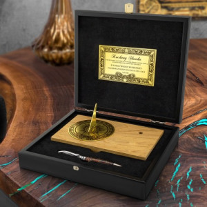 Elegancki zestaw na biurko z długopisem Pelikan z grawerem - Jubileusz