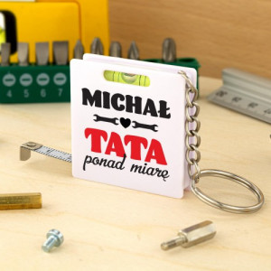 Brelok metrówka z nadrukiem imienia na dzień ojca - Ponad miarę