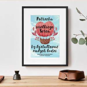 Obraz na płótnie w ramce (30x40 cm) dla przedszkolanki - Misja