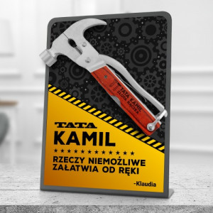 Narzędzie Multitool z grawerem na dzień ojca - Złota rączka