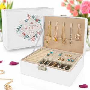 Szkatułka na biżuterię z nadrukiem dla mamy - Najpiękniejsza z mam