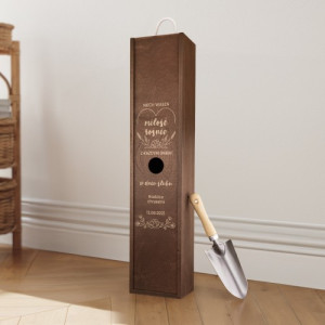 Skrzynka na drzewko z grawerem na ślub - Miłość rośnie