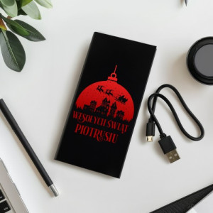 Powerbank 20000mah z nadrukiem dla niego - Świąteczna energia