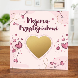 Kartka walentynkowa ze zdrapką dla niego - Zawsze z Tobą