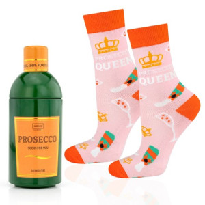Śmieszne skarpetki damskie - Prosecco