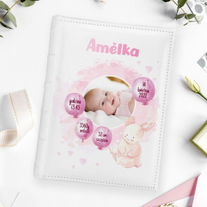 Album na zdjęcia z nadrukiem dla dziecka - Metryczka