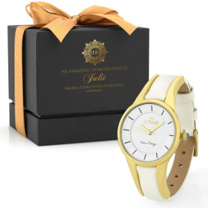 Zegarek dziewczęcy G. Rossi 8154A-3C2 z grawerem na komunię - Pamiątka