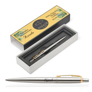 Długopis Parker Jotter stalowy GT z grawerem - Bierzmowanie