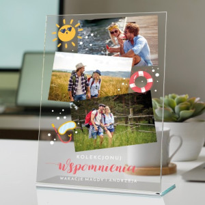 Statuetka ze zdjęciami dla przyjaciół - Wspomnienia z wakacji