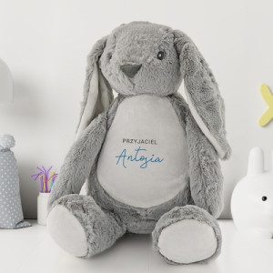 Maskotka królik z nadrukiem dla dziecka - Mój przyjaciel