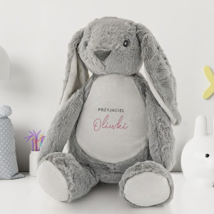 Maskotka królik z nadrukiem dla dziecka - Przytulanka