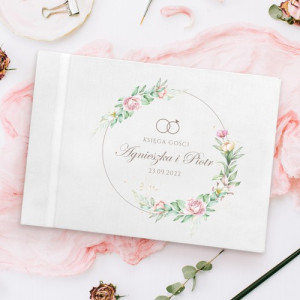 Księga gości weselnych z nadrukiem - Obrączki