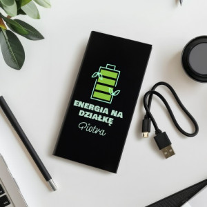 Powerbank 20000mah z nadrukiem dla działkowca - Zielona energia