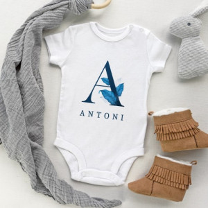 Body niemowlęce (r. 68) z nadrukiem imienia - Brzdąc