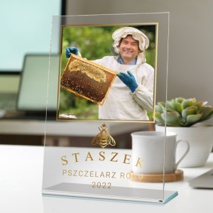 Statuetka ze zdjęciem dla pszczelarza - Władca pszczół