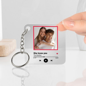 Brelok do kluczy ze zdjęciem - W rytm miłości