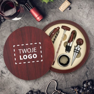 Zestaw do wina z nadrukiem logo - Koneser