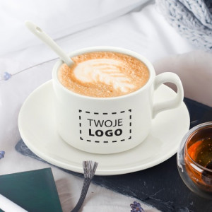 Filiżanka z nadrukiem logo - Mała czarna