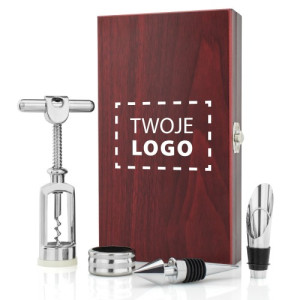 Zestaw do wina 4-elementowy z nadrukiem logo - Pasjonat