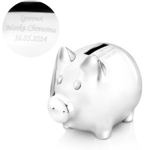 Skarbonka świnka z grawerem imienia - Świnka
