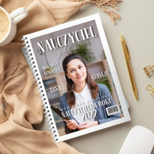 Notatnik personalizowany dla nauczycielki - Nauczyciel z klasą