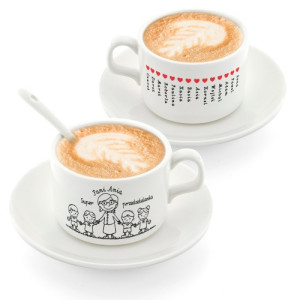 Filiżanka z imionami dzieci dla nauczyciela - Wesołe przedszkole