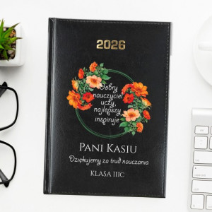 Kalendarz na 2026 z nadrukiem dla nauczycielki - Inspiracja