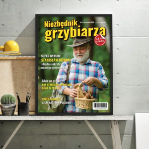 Okładka gazety ze zdjęciem dla grzybiarza - Niezbędnik grzybiarza