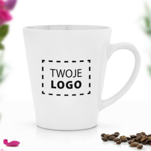Kubek ceramiczny z nadrukiem logo - Mała czarna