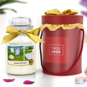 Świeca Yankee Candle® duża w pudełku z logo - Świeżość