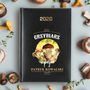 Kalendarz 2026 z nadrukiem dla grzybiarza - Sezon na grzyby